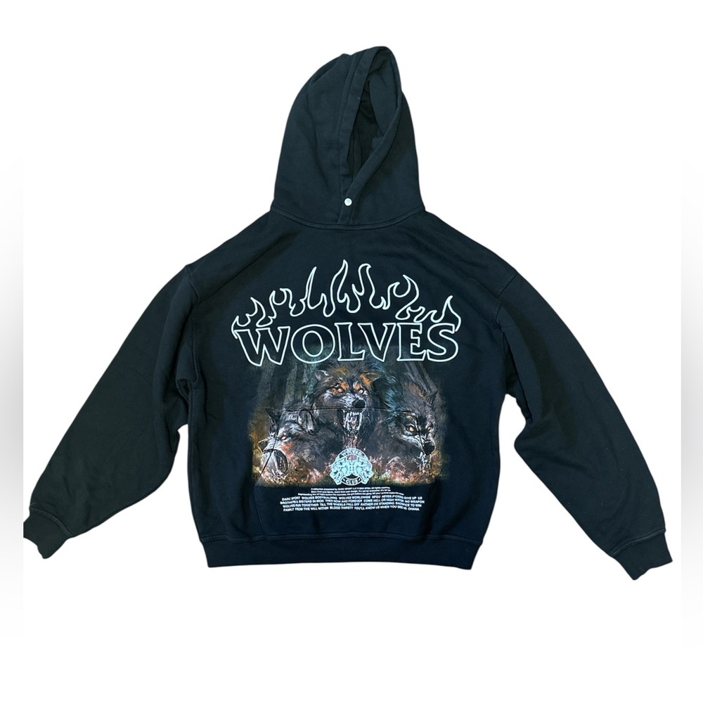 Darc Sport Black Wolves Hoodie Size: Medium NWT - Picture 2 of 7